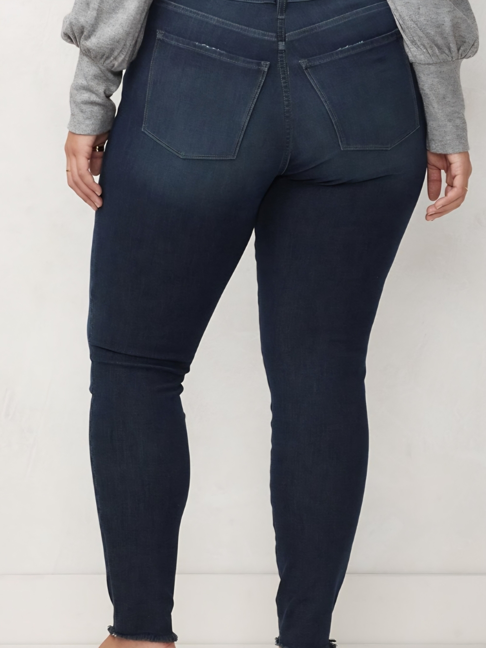 LC Lauren Conrad Dark Blue Super Skinny Jeans